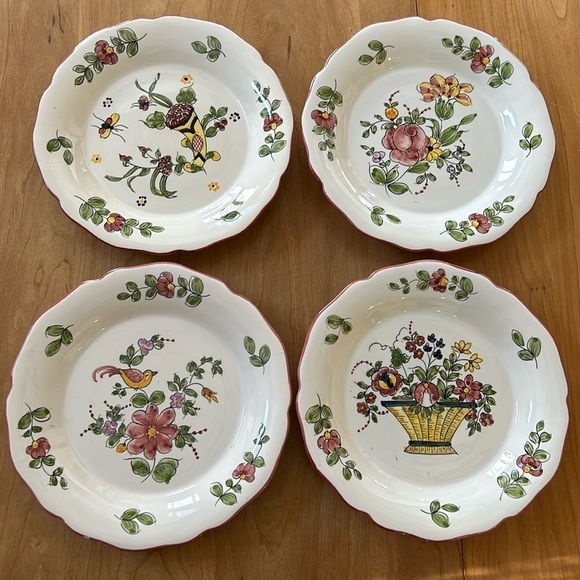 Jay Wilfred Andrea by Sadek Set of 4 Wall Plates - Picture 1 of 15